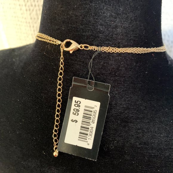 Ballet Gold Rhinestone Baroque Designer Necklace - Picture 7 of 10